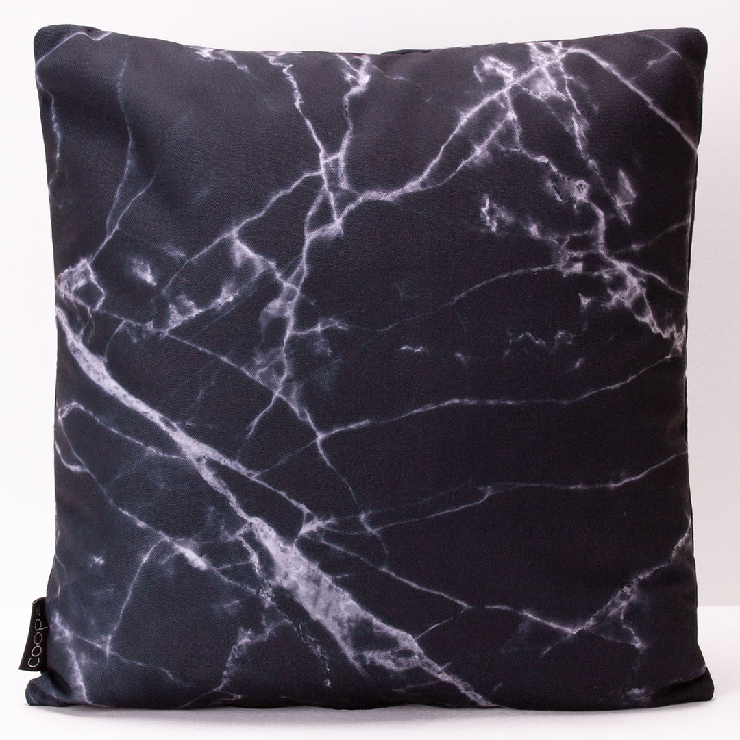 Cushion Marble Black