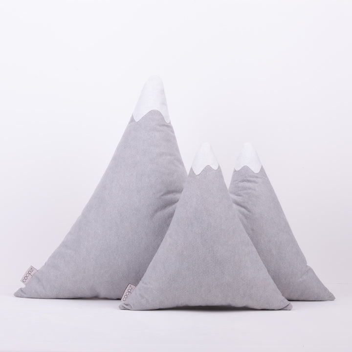 Mountain cushion large grey