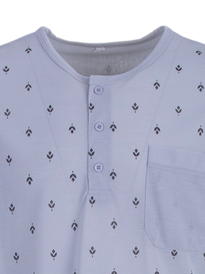 Nightdress long sleeve - leaf