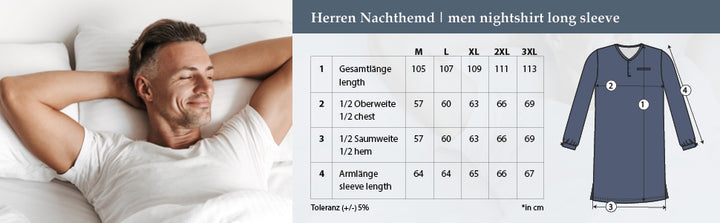 Nachthemd Langarm - Gustav Graphik Mix