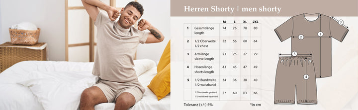 Pyjama Set Shorty - Streifen (HT)