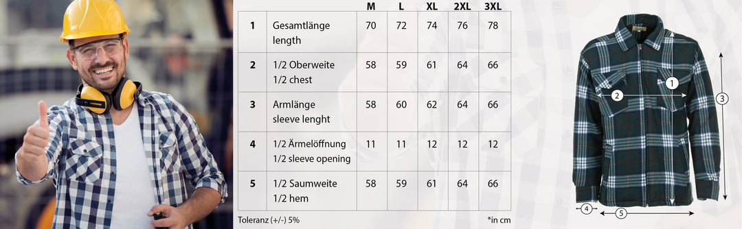 Thermojacke Hoodie Holzfällerjacke (HT)