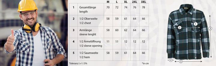 Thermojacke Hoodie Holzfällerjacke (HT)