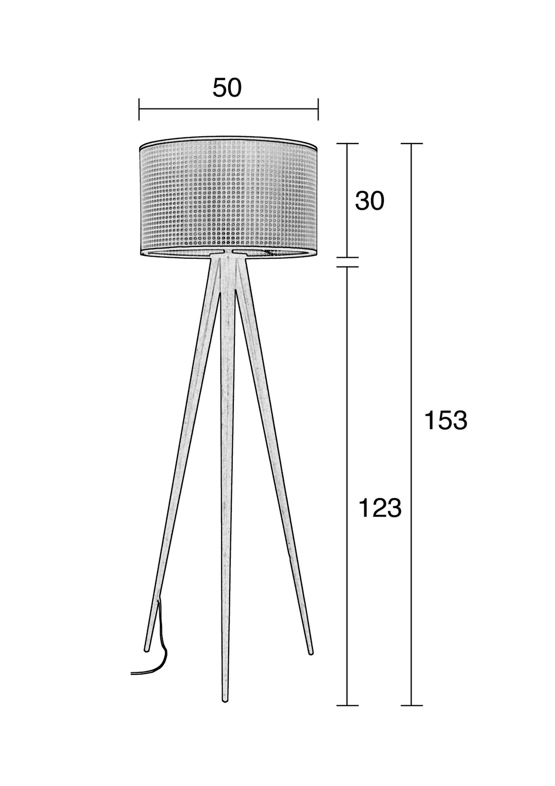 Stehlampe Tripod