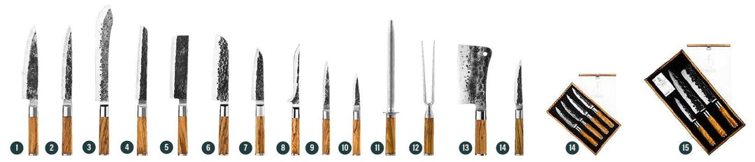 Forged Olive Filetiermesser