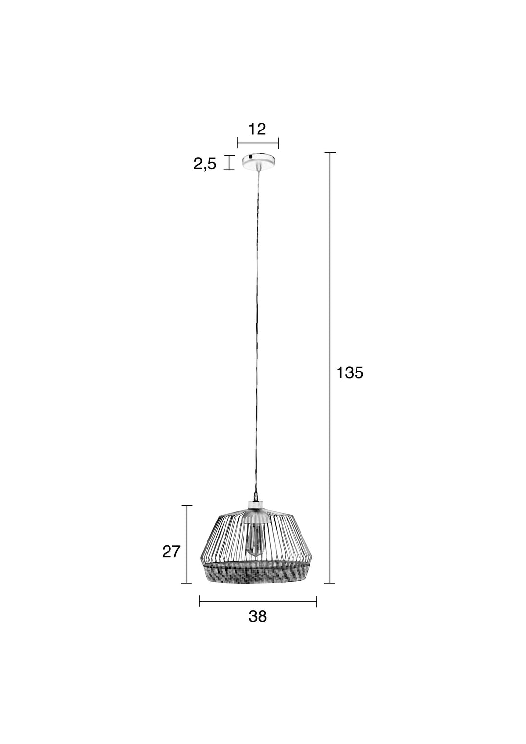 Pendant lamp Birdy - exhibition piece