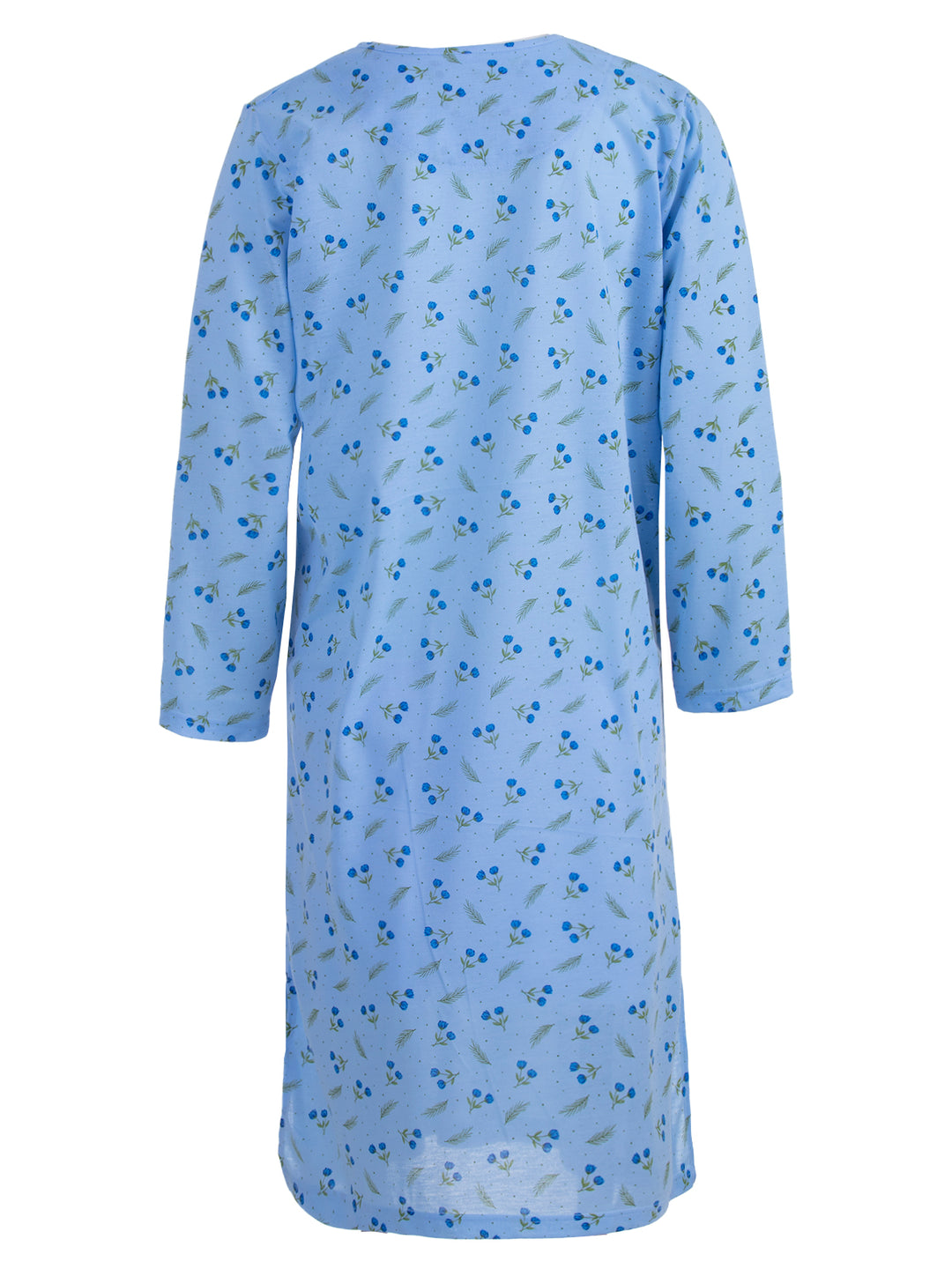 Nightgown long sleeve flowers