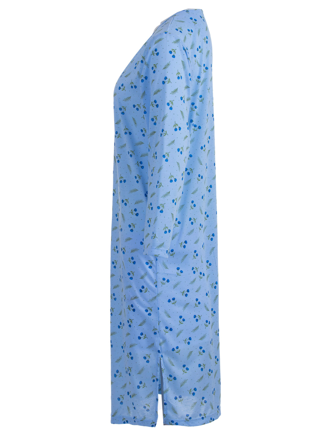 Nightgown long sleeve flowers