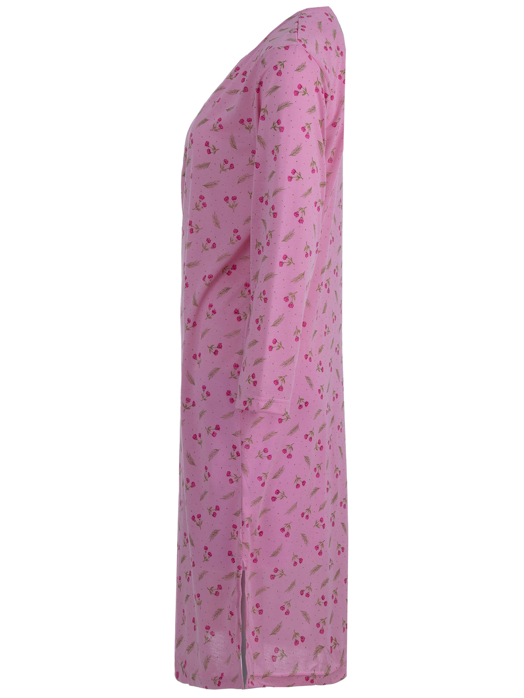 Nightgown long sleeve flowers