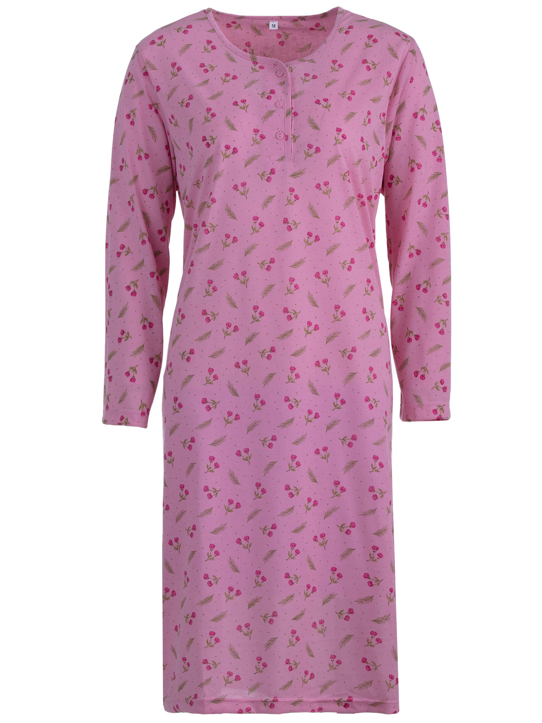 Nightgown long sleeve flowers