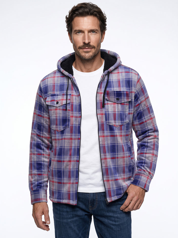 Thermojacke Herren Kapuze - Henrik Karo Hemdjacke Grau