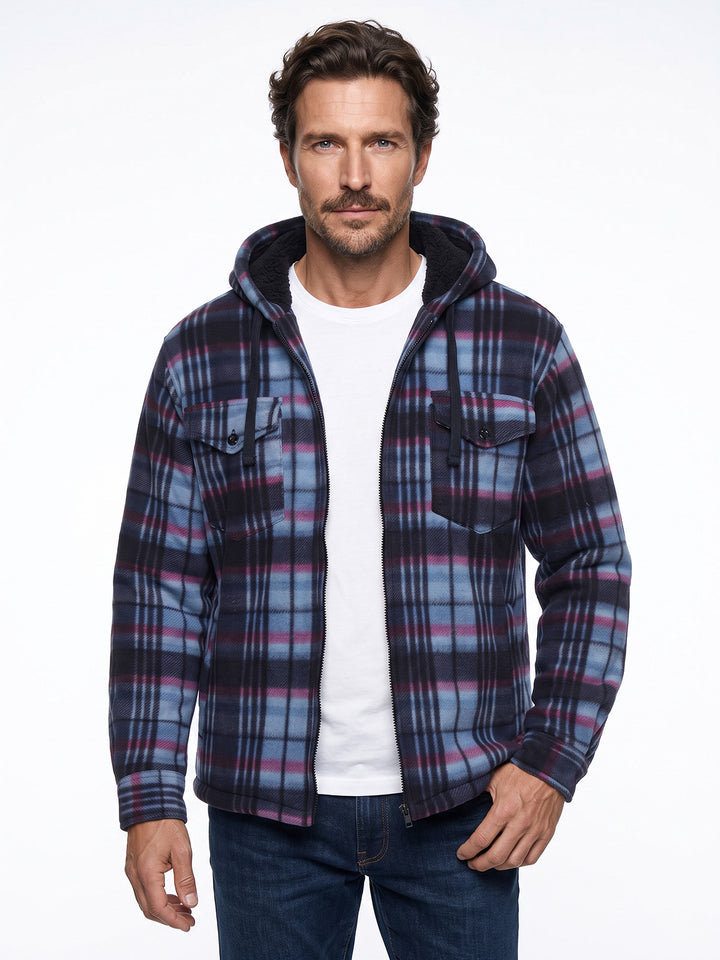 Thermojacke Herren Kapuze - Henrik Karo Hemdjacke Hellblau