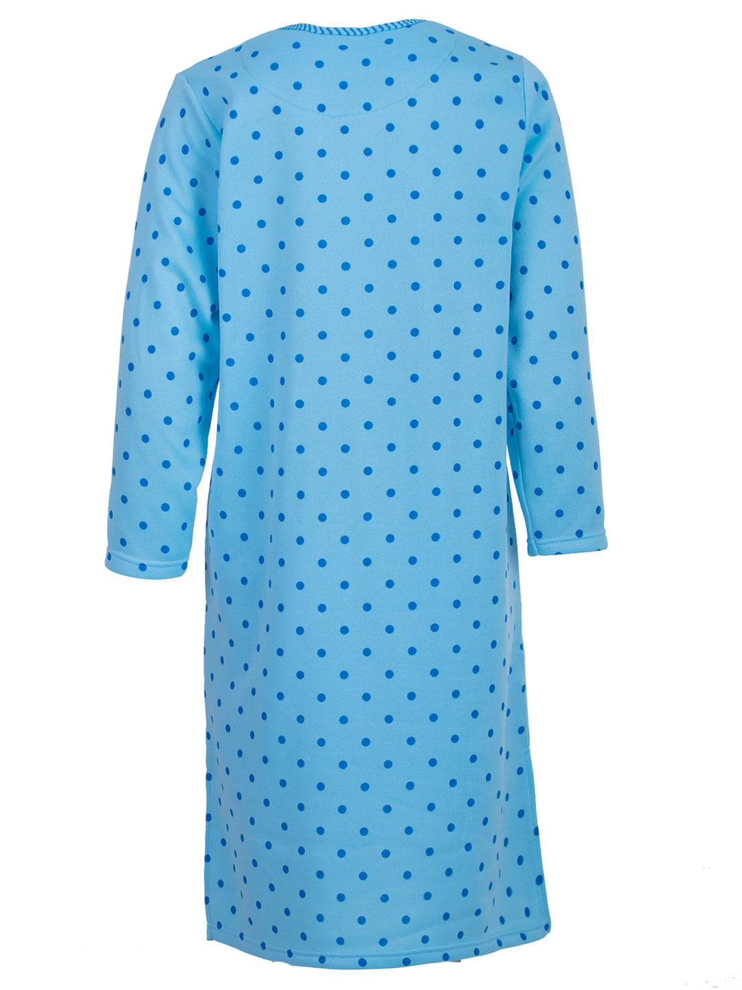Thermal nightgown - long sleeve dots