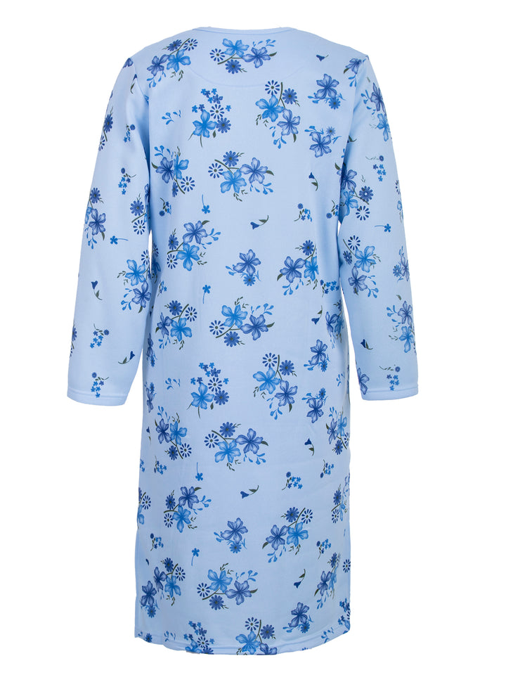 Thermal nightgown - floral print