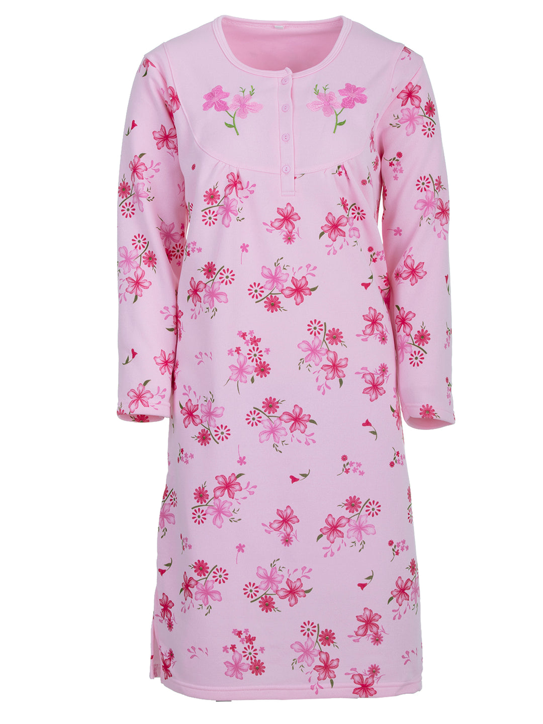 Thermal nightgown - floral print