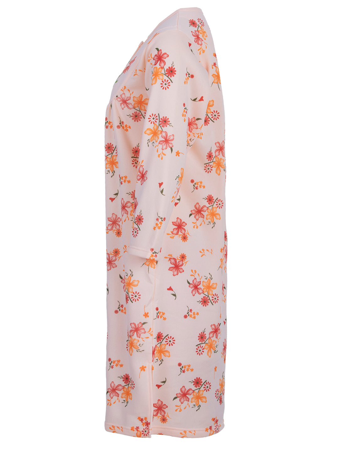 Thermal nightgown - floral print