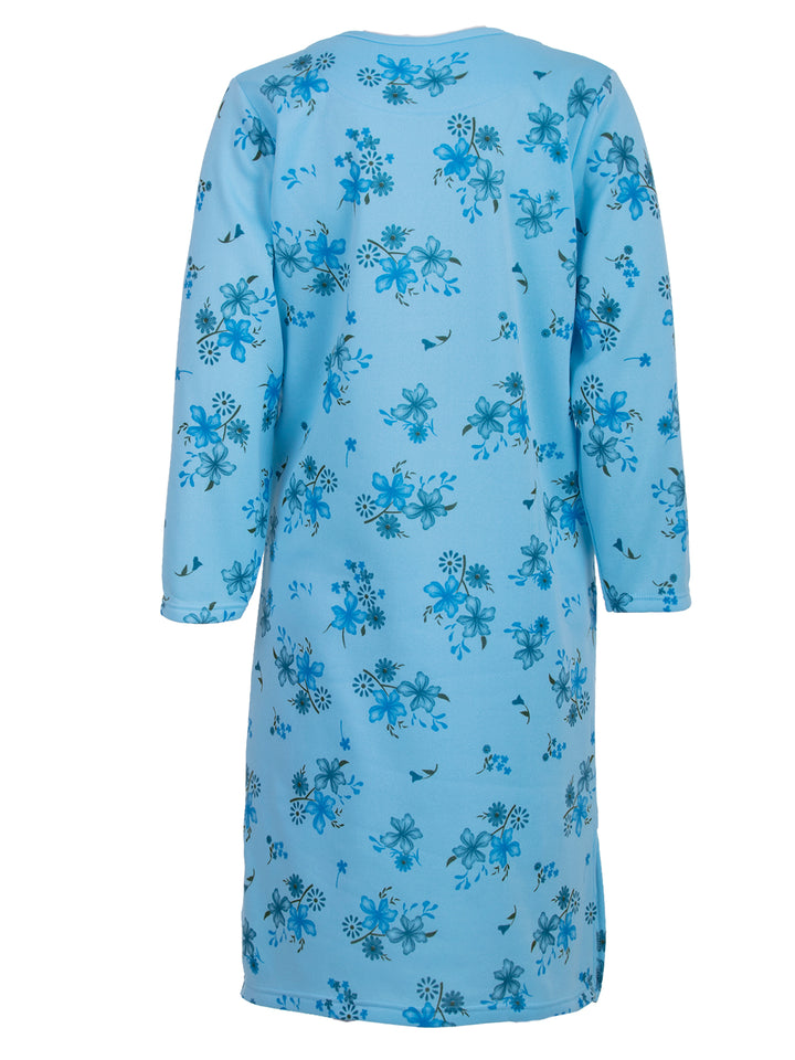 Thermal nightgown - floral print