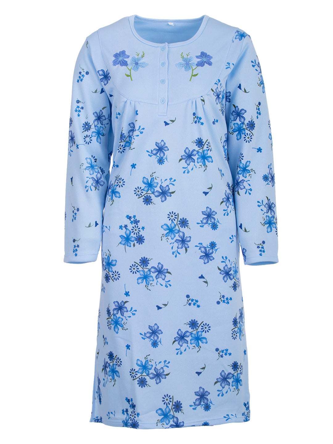 Thermal nightgown - floral print