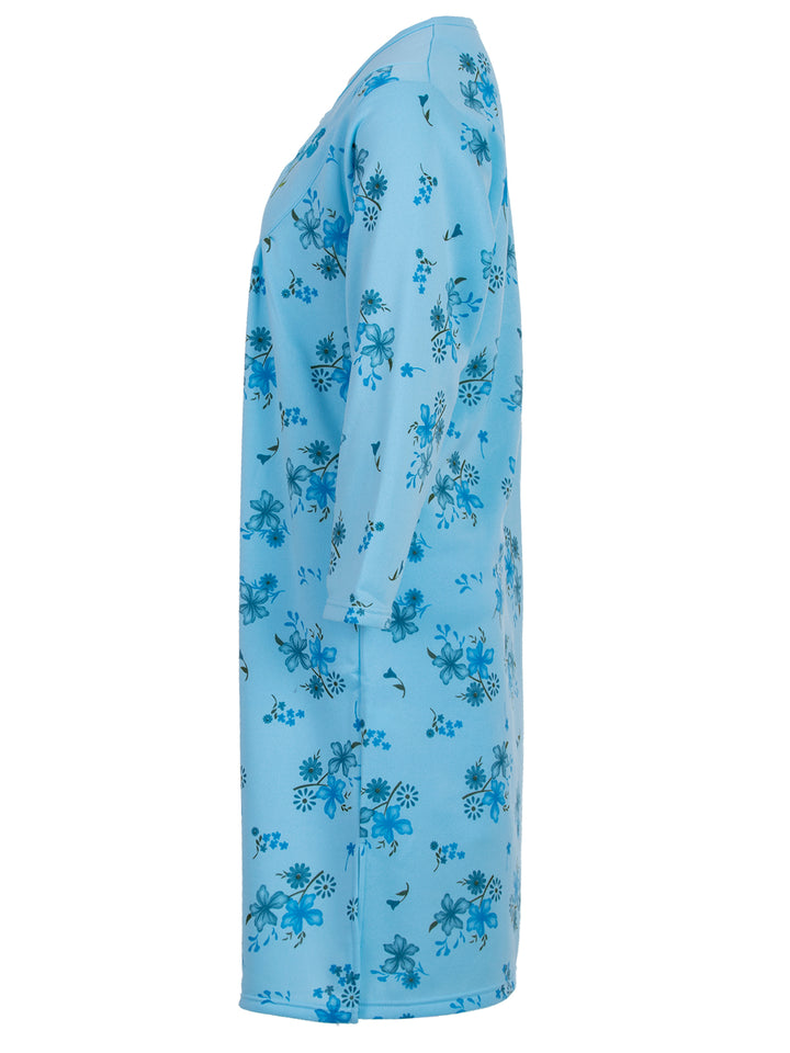 Thermal nightgown - floral print