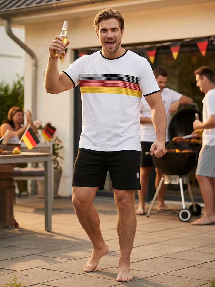 T-Shirt EM Set Germany Flag free shorts