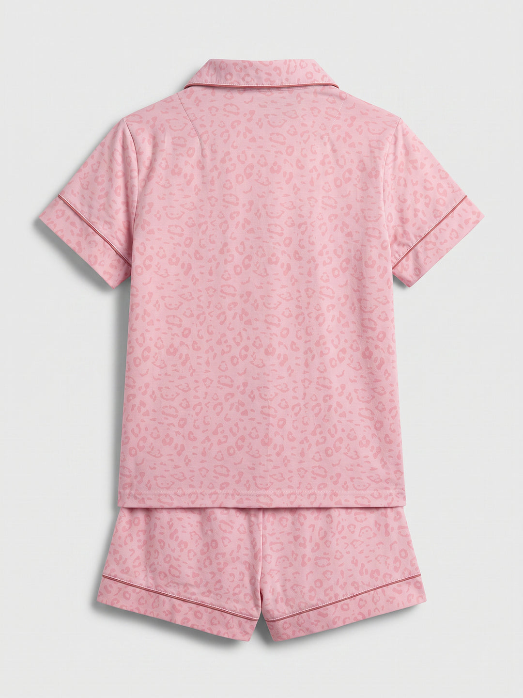 Pyjama Set Shorty - Kate Leo mit Kragen und Knopfleiste