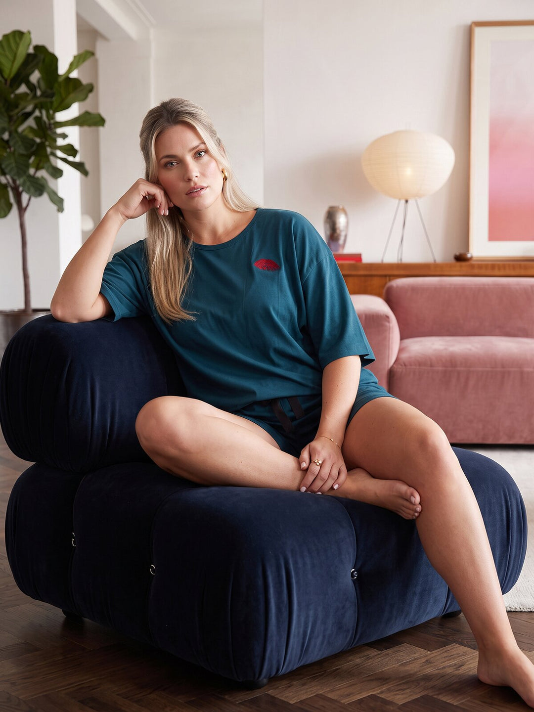 Oversize Pyjama Set Shorty - Courtney L&