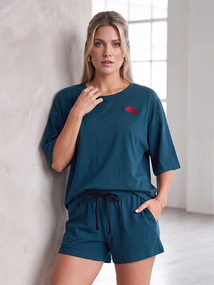 Oversized Shorty Pyjama Set - Courtney L&