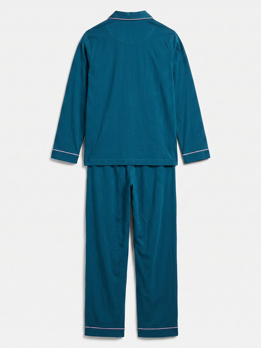 Pyjama Set - Ruby mit Kragen Knopfleiste und Stickerei