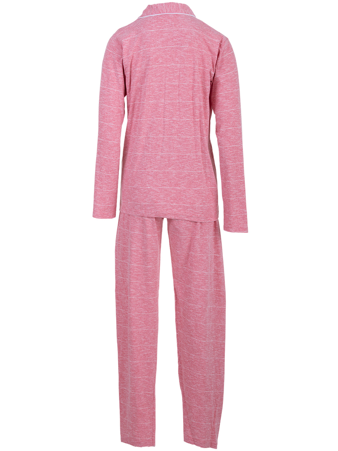 Pyjama Set Langarm - Melange Streifen