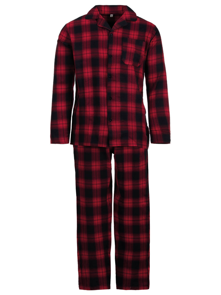 Pyjama Set Langarm - kariert