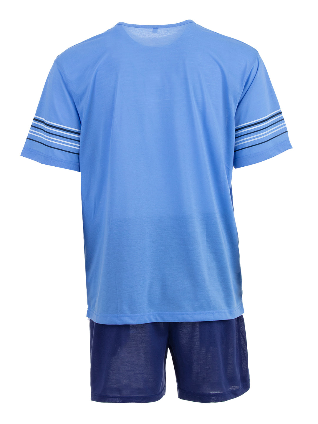 Pyjama Set Shorty - Streifen Knöpfe