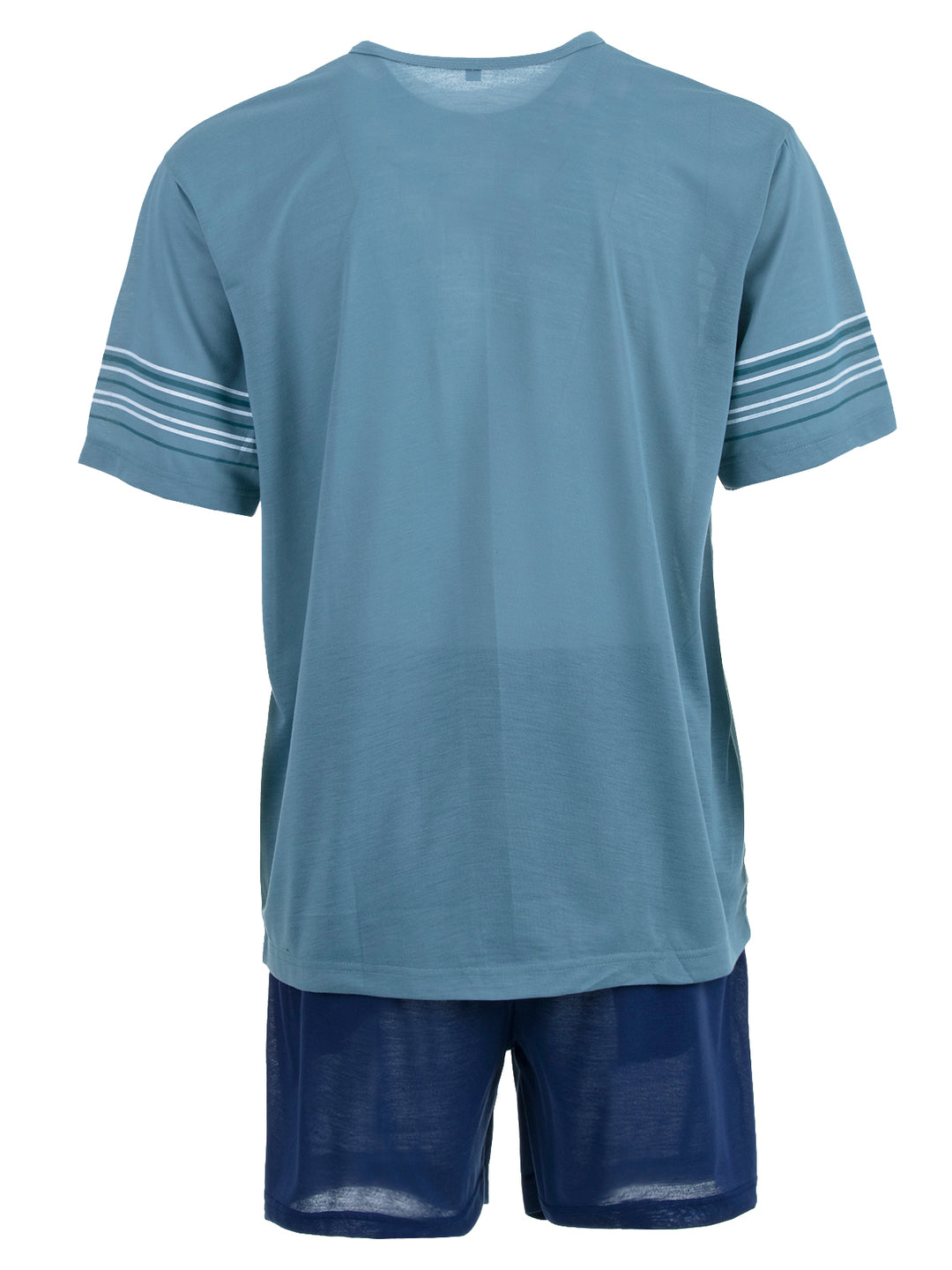 Pyjama Set Shorty - Streifen Knöpfe