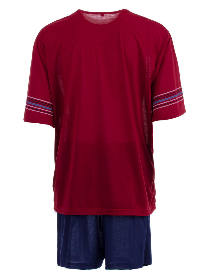 Pyjama Set Shorty - Streifen Köpfe