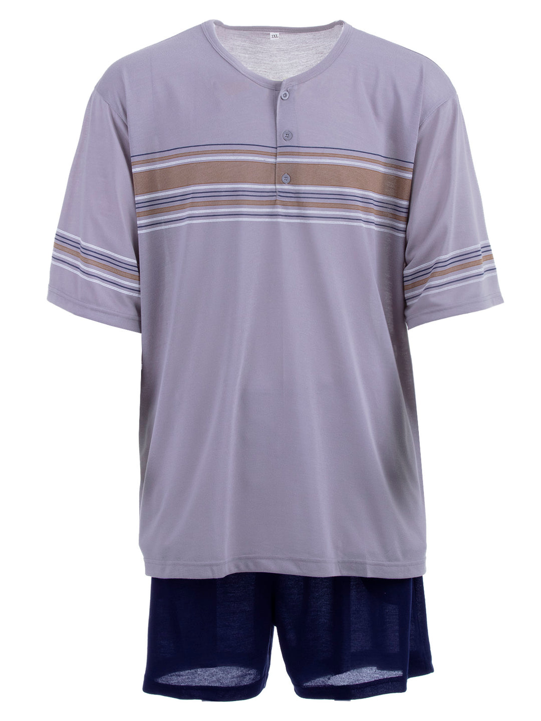 Pyjama Set Shorty - Streifen Köpfe