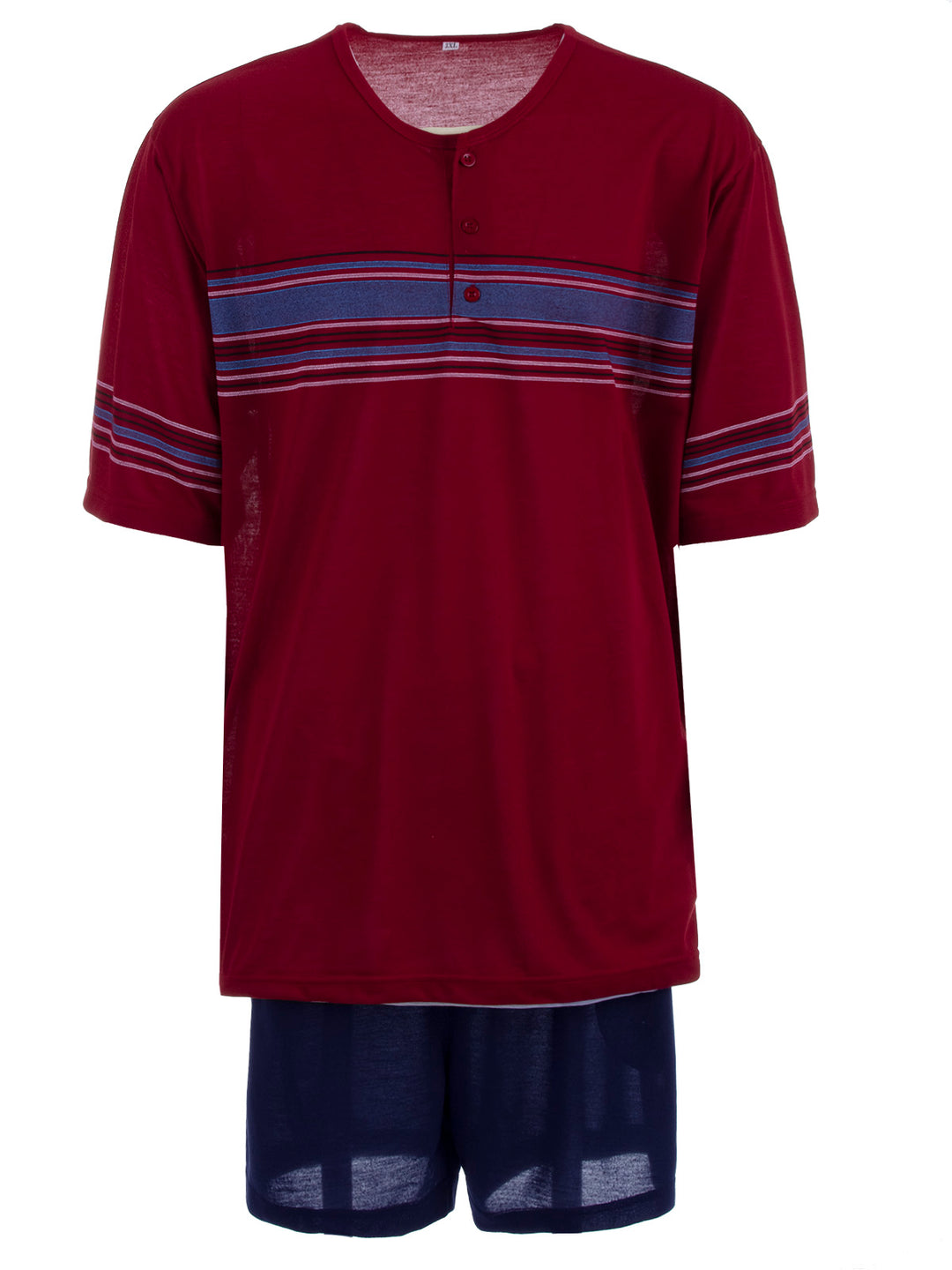 Pyjama Set Shorty - Streifen Köpfe