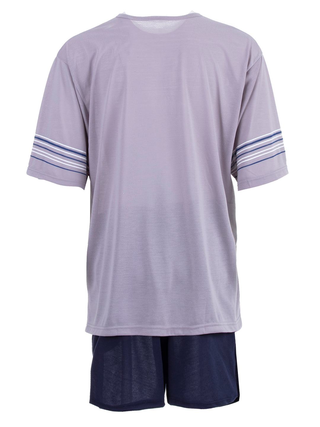 Pyjama Set Shorty - Getreift 3XL-5XL