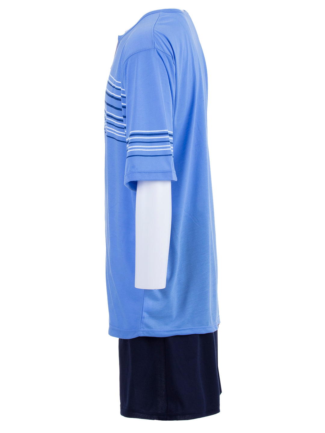 Pyjama Set Shorty - Getreift 3XL-5XL