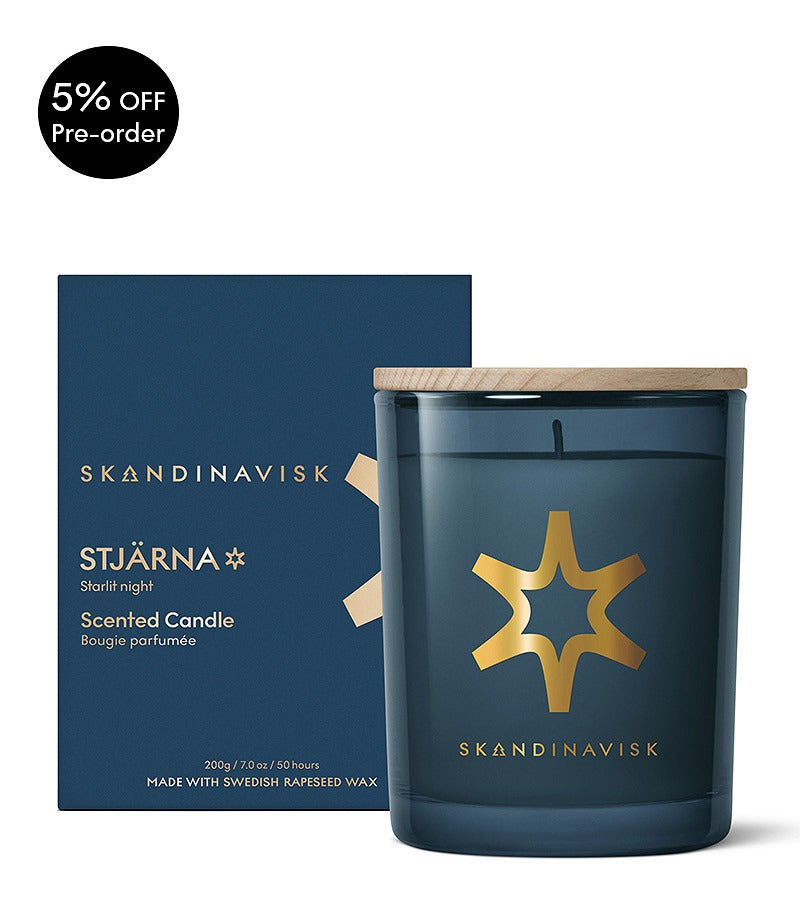 STJÄRNA Gold Symbol Scented Candle 200g