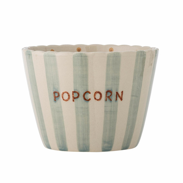 Chip Schale "POPCORN", Blau, Steingut, Ø17,5 cm