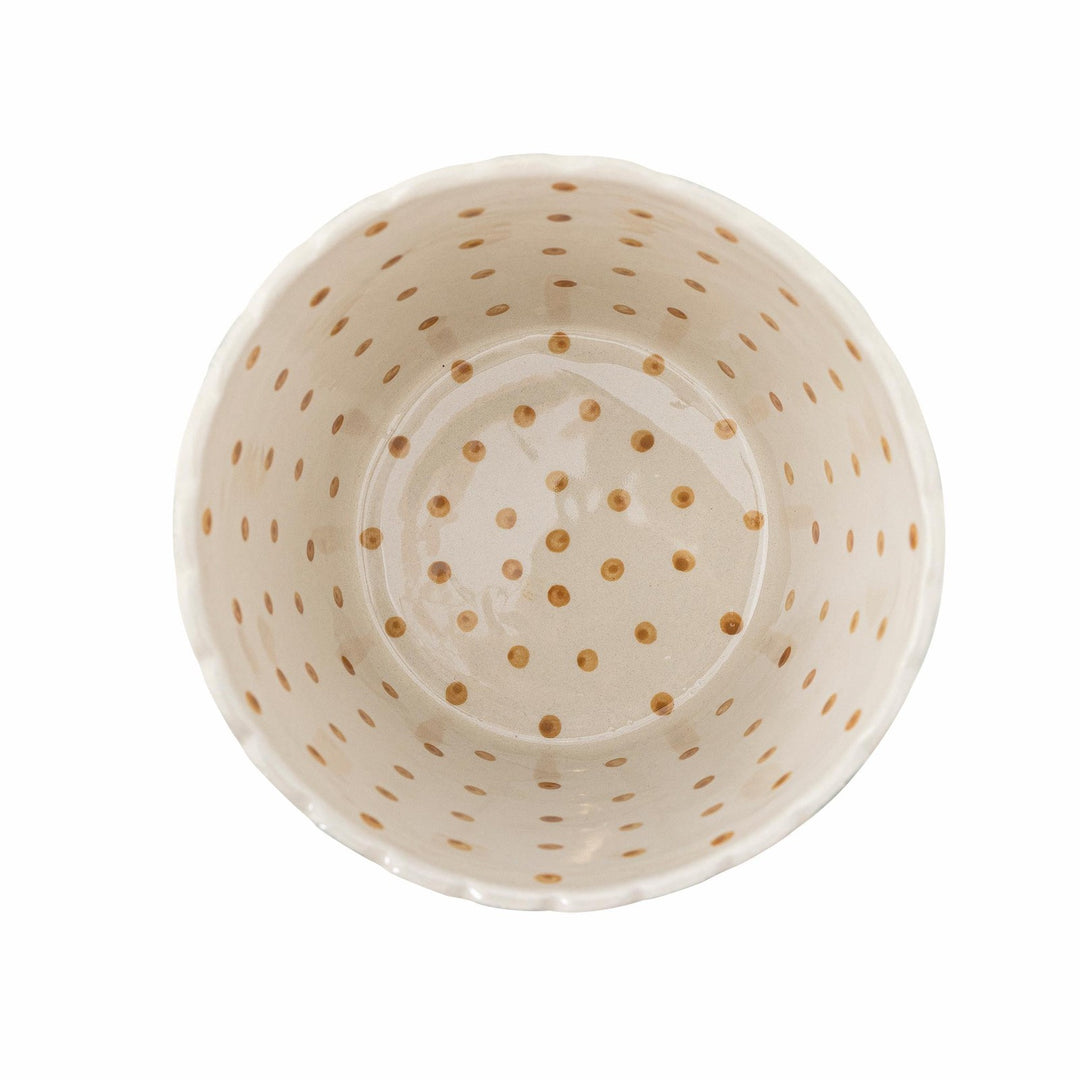 Chip Schale "POPCORN", Blau, Steingut, Ø17,5 cm