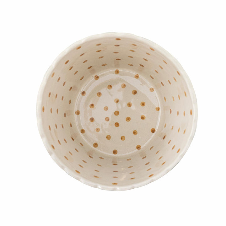 Chip Schale "POPCORN", Blau, Steingut, Ø17,5 cm