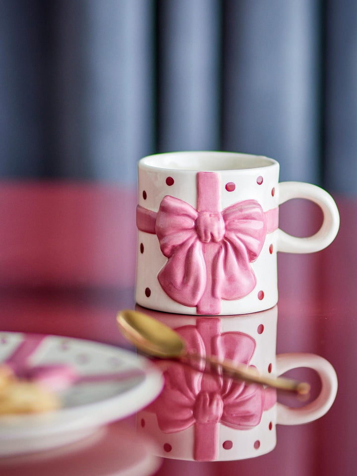 Bowie Becher-Set, Rose, Steingut, 4-teilig