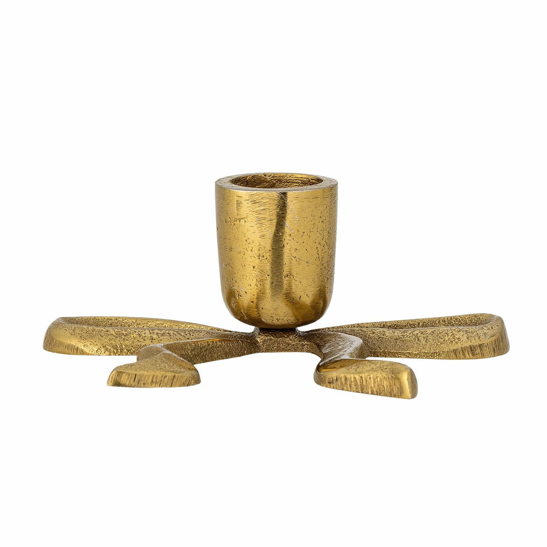 Nanda Kerzenhalter, Gold, Aluminium, für Stabkerzen
