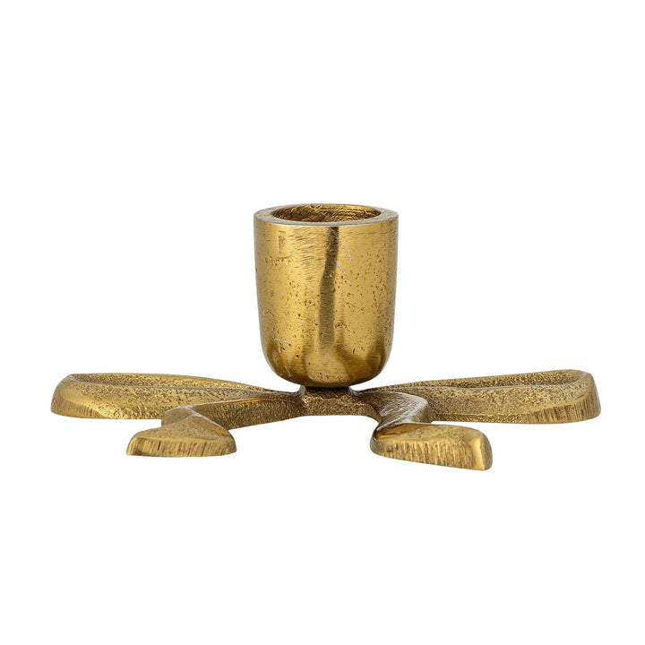 Nanda Kerzenhalter, Gold, Aluminium, für Stabkerzen