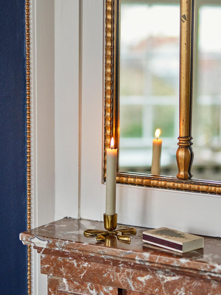 Nanda Kerzenhalter, Gold, Aluminium, für Stabkerzen