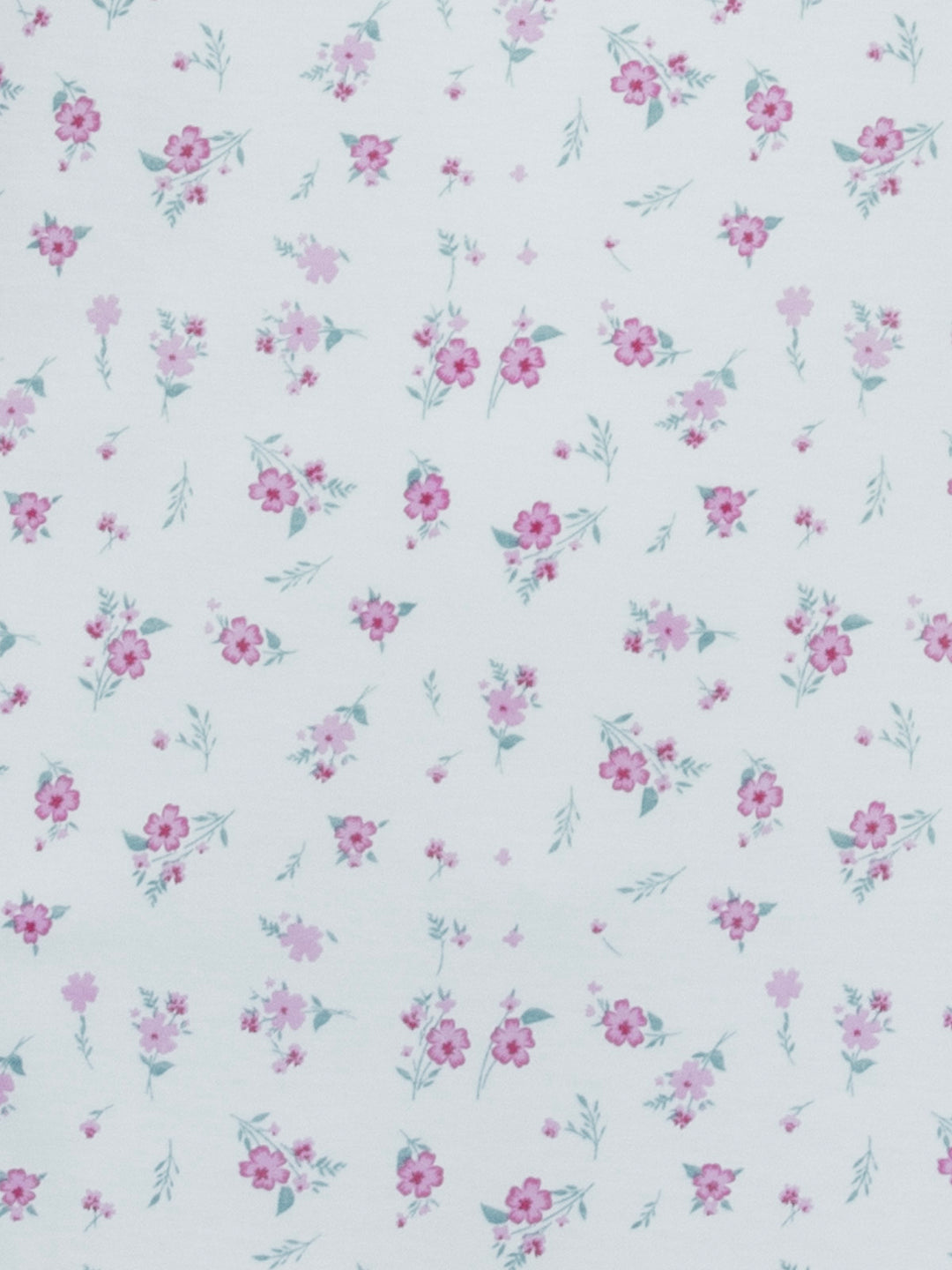 Nachthemd Kurzarm -  Rüsche mit Blumen