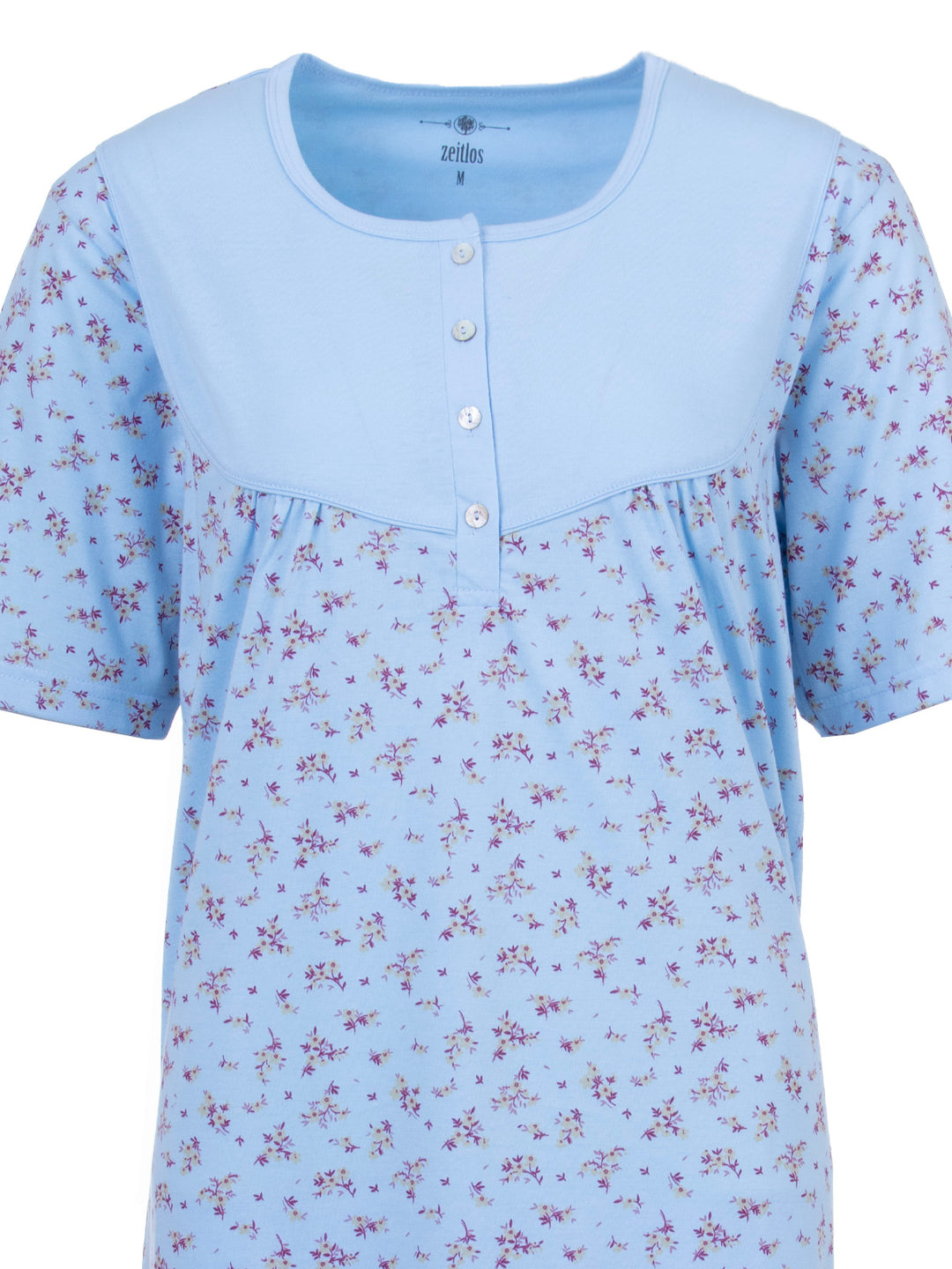Nachthemd Kurzarm - Zweigen/ Blüten