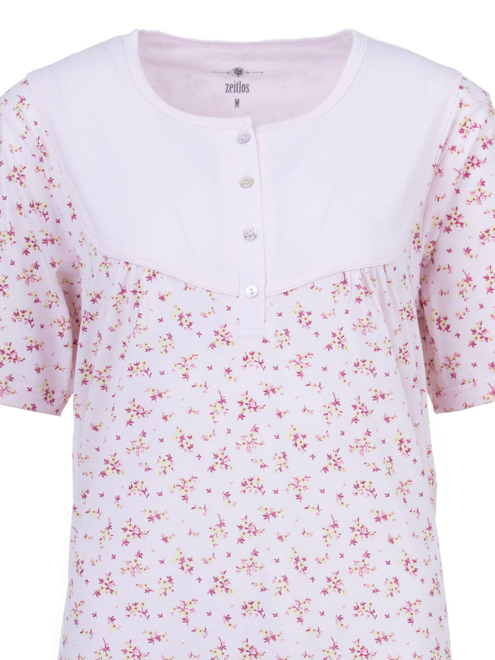 Nachthemd Kurzarm - Zweigen/ Blüten