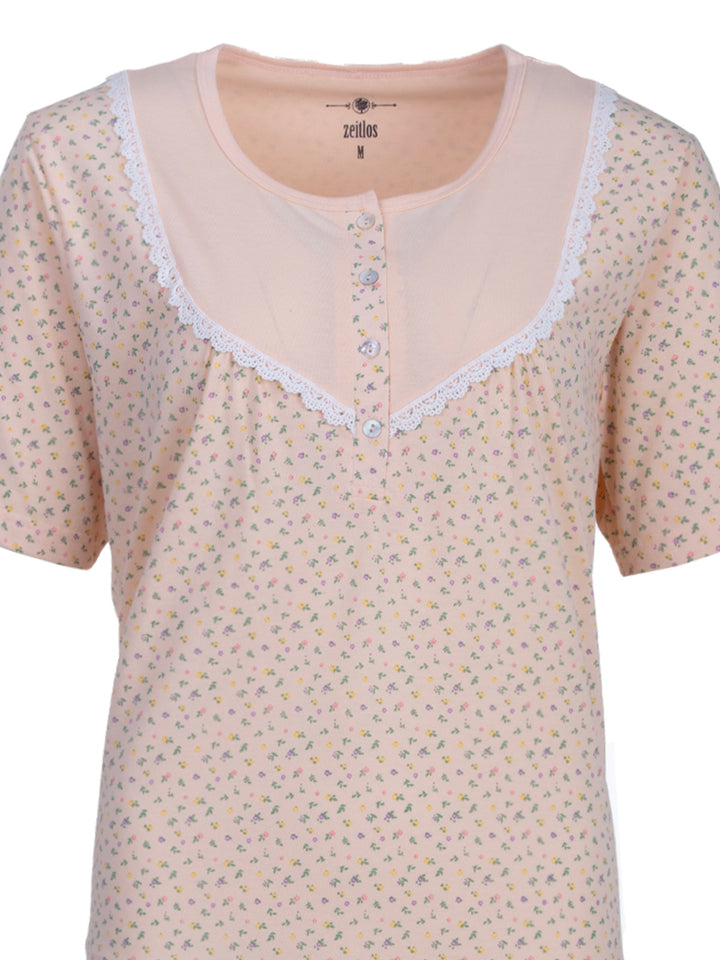 Nachthemd Kurzarm - Mille Fleur Spitze