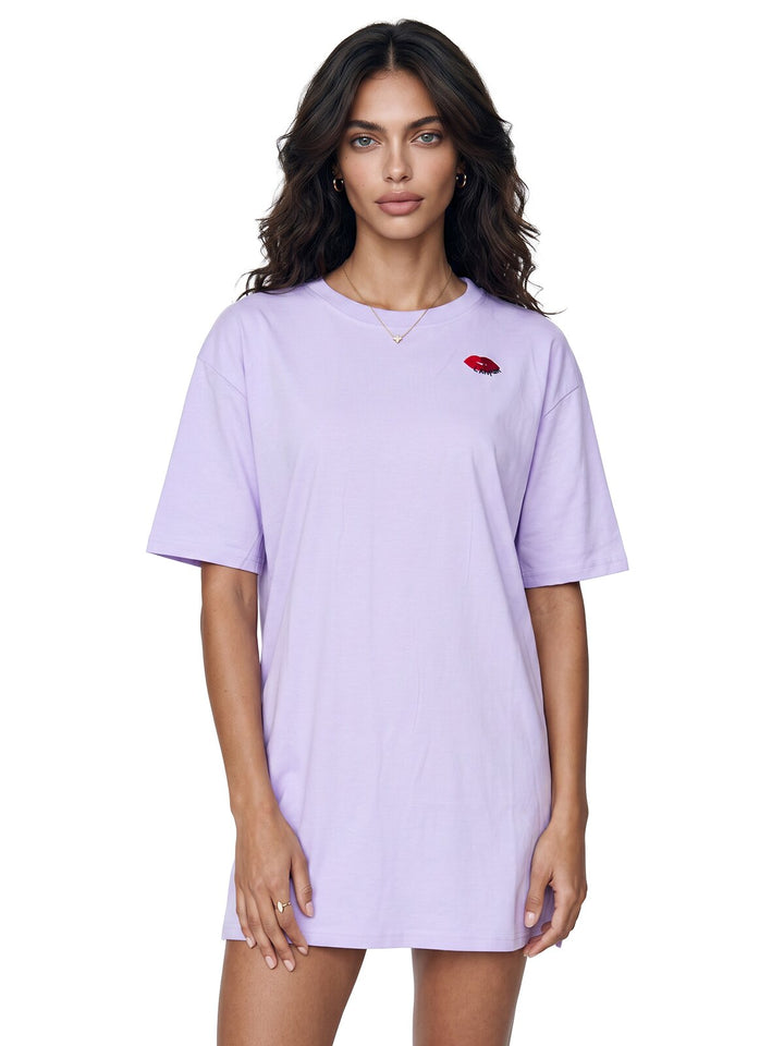 Oversized Schlafshirt - Olivia 1/2 Arm mit Stickerei